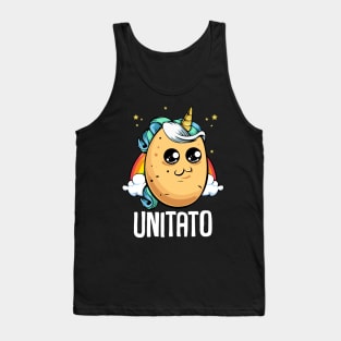 Unitato - Cute Kawaii Unicorn Magical Potato Tank Top